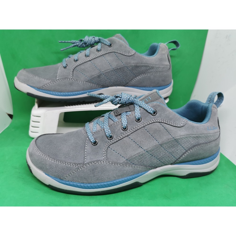 L.L. Bean Sport Gray Suede Lace Up Hiking Shoes Sneakers Women's Siz 10M 501754 - Picture 16 of 16